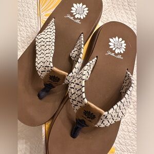 Yellow Box Flip Flops